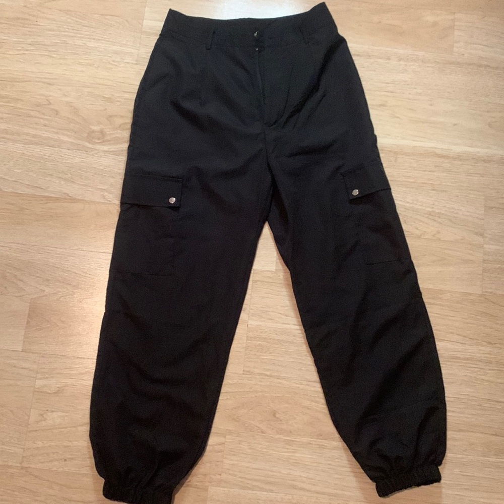 Black cargo pants